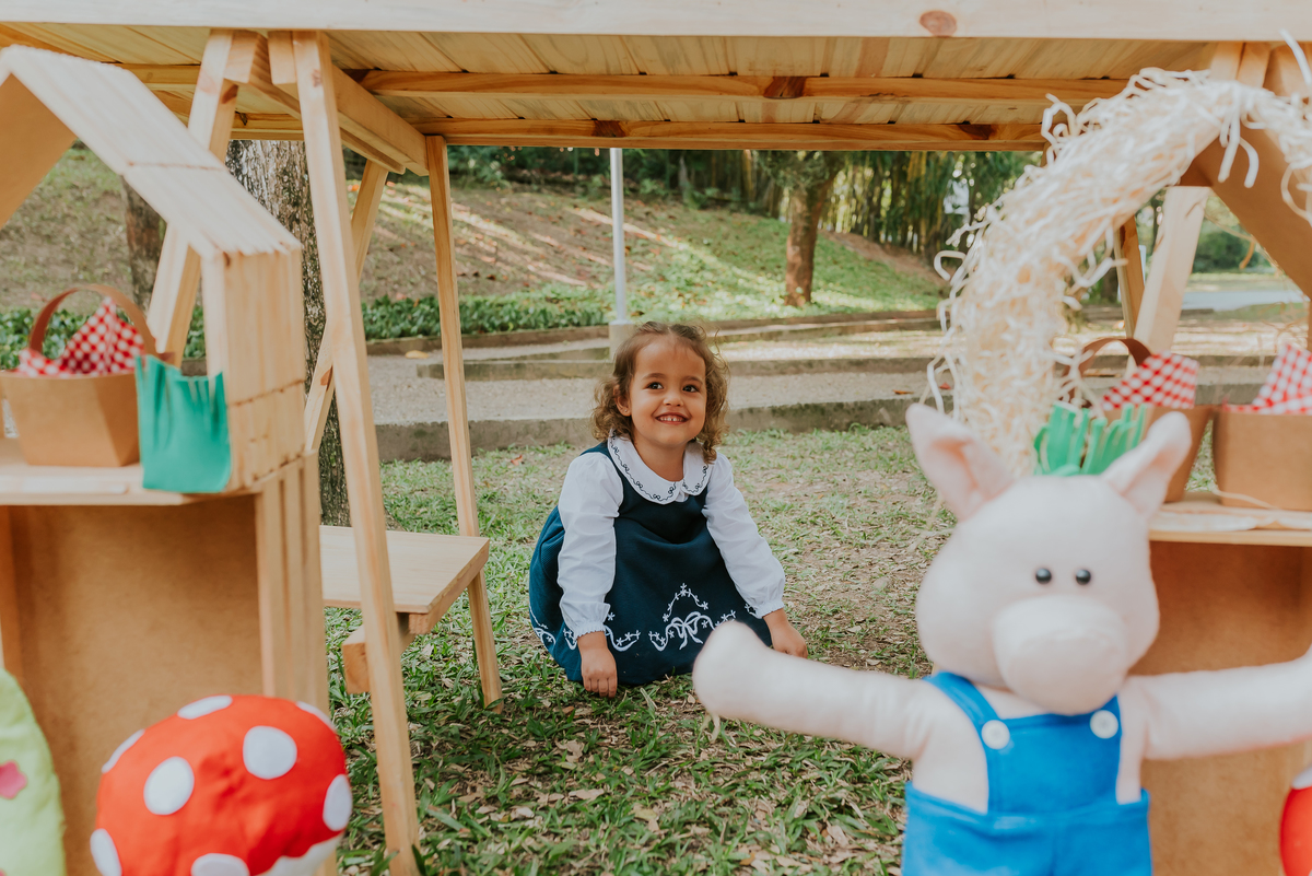 fotografia festa infantil 3 anos Julia Joana gemas tema tres porquinhos barra da Tijuca Rio de Janeiro fotografa familia bruna Guerson 