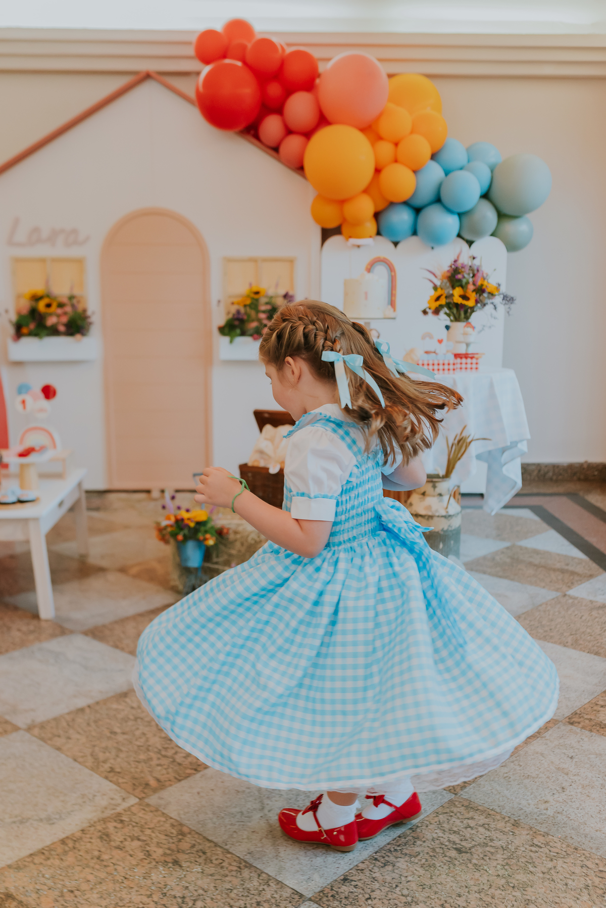 fotografia festa infantil 1 ano Lara tema magico de oz barra da Tijuca Rio de Janeiro fotografa familia bruna Guerson 