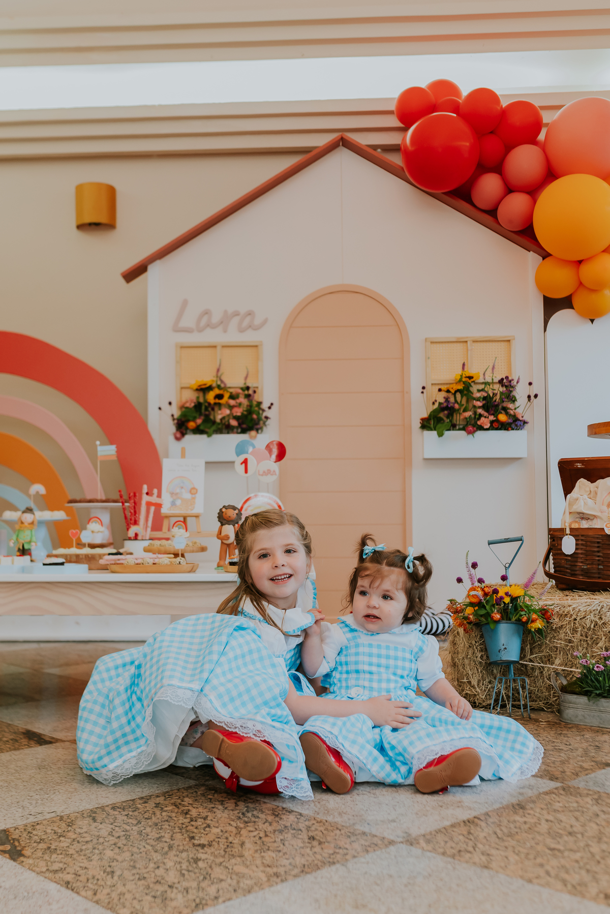 fotografia festa infantil 1 ano Lara tema magico de oz barra da Tijuca Rio de Janeiro fotografa familia bruna Guerson 