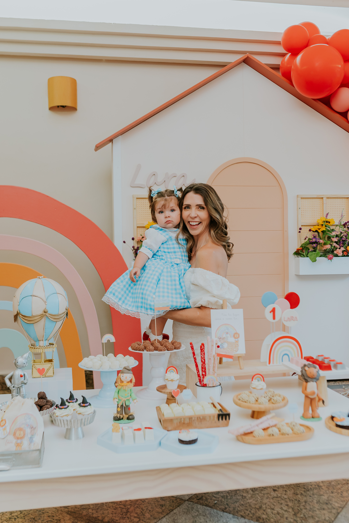fotografia festa infantil 1 ano Lara tema magico de oz barra da Tijuca Rio de Janeiro fotografa familia bruna Guerson 