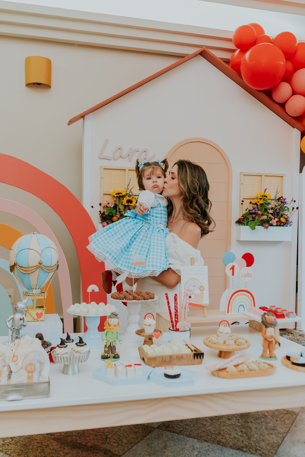 fotografia festa infantil 1 ano Lara tema magico de oz barra da Tijuca Rio de Janeiro fotografa familia bruna Guerson 