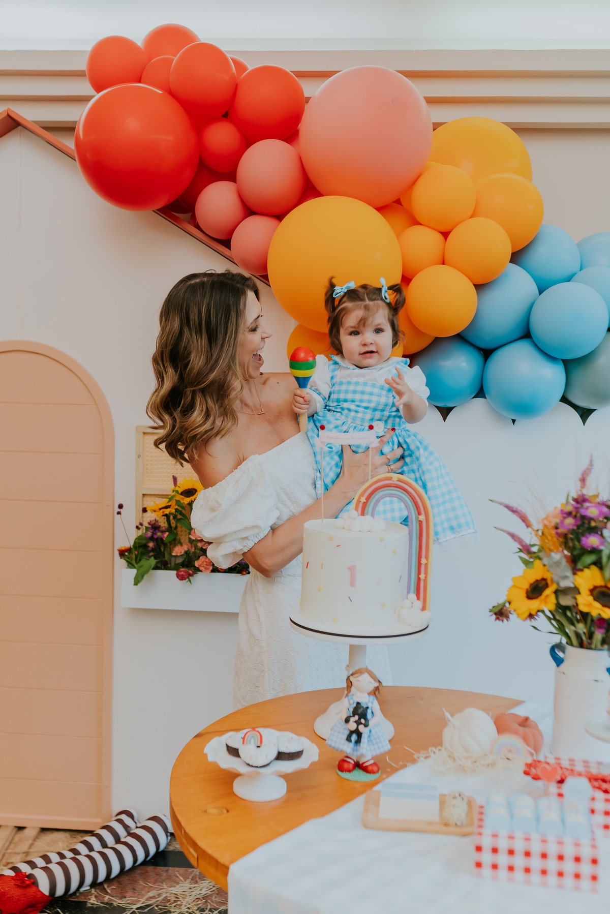 fotografia festa infantil 1 ano Lara tema magico de oz barra da Tijuca Rio de Janeiro fotografa familia bruna Guerson 