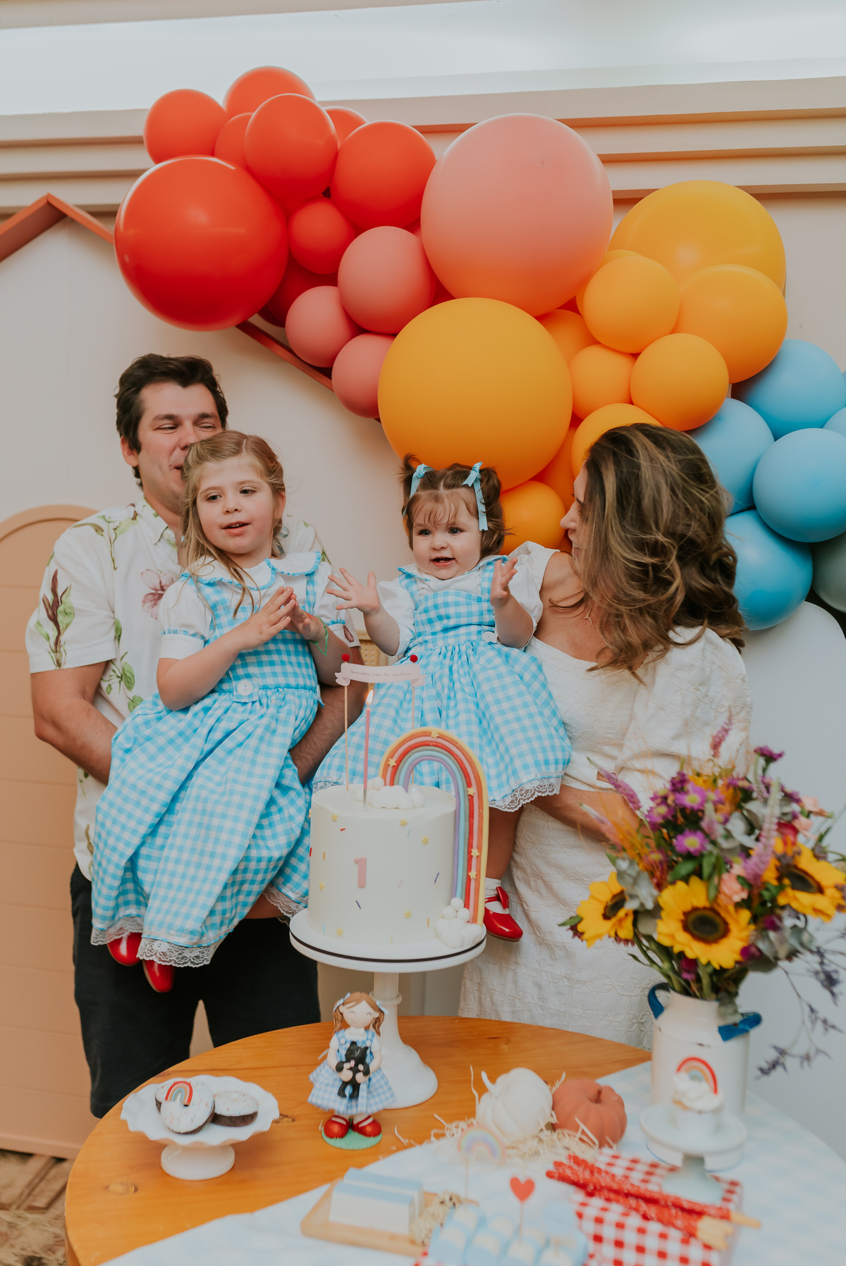 fotografia festa infantil 1 ano Lara tema magico de oz barra da Tijuca Rio de Janeiro fotografa familia bruna Guerson 