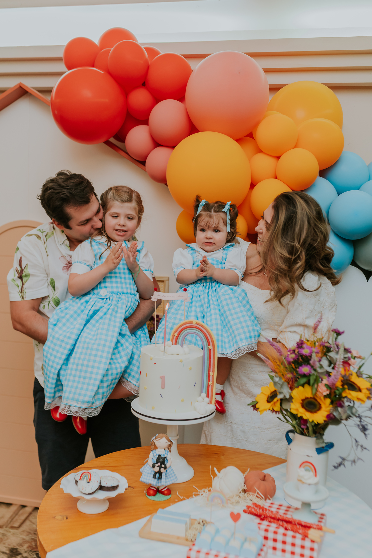 fotografia festa infantil 1 ano Lara tema magico de oz barra da Tijuca Rio de Janeiro fotografa familia bruna Guerson 