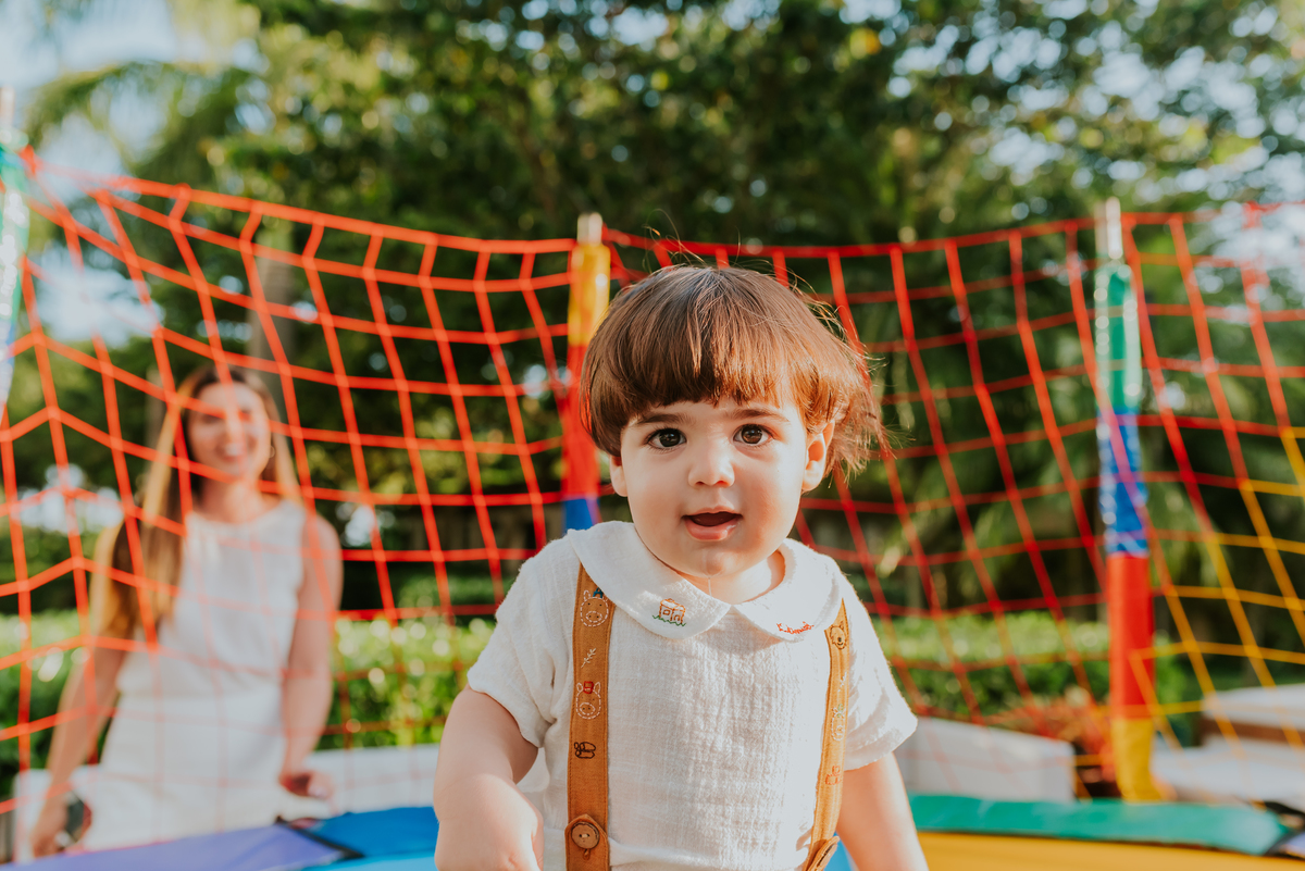 fotografia festa infantil 1 ano Daniel tema tres porquinhos barra da Tijuca rio de janeiro bruna Guerson fotografa familia 
