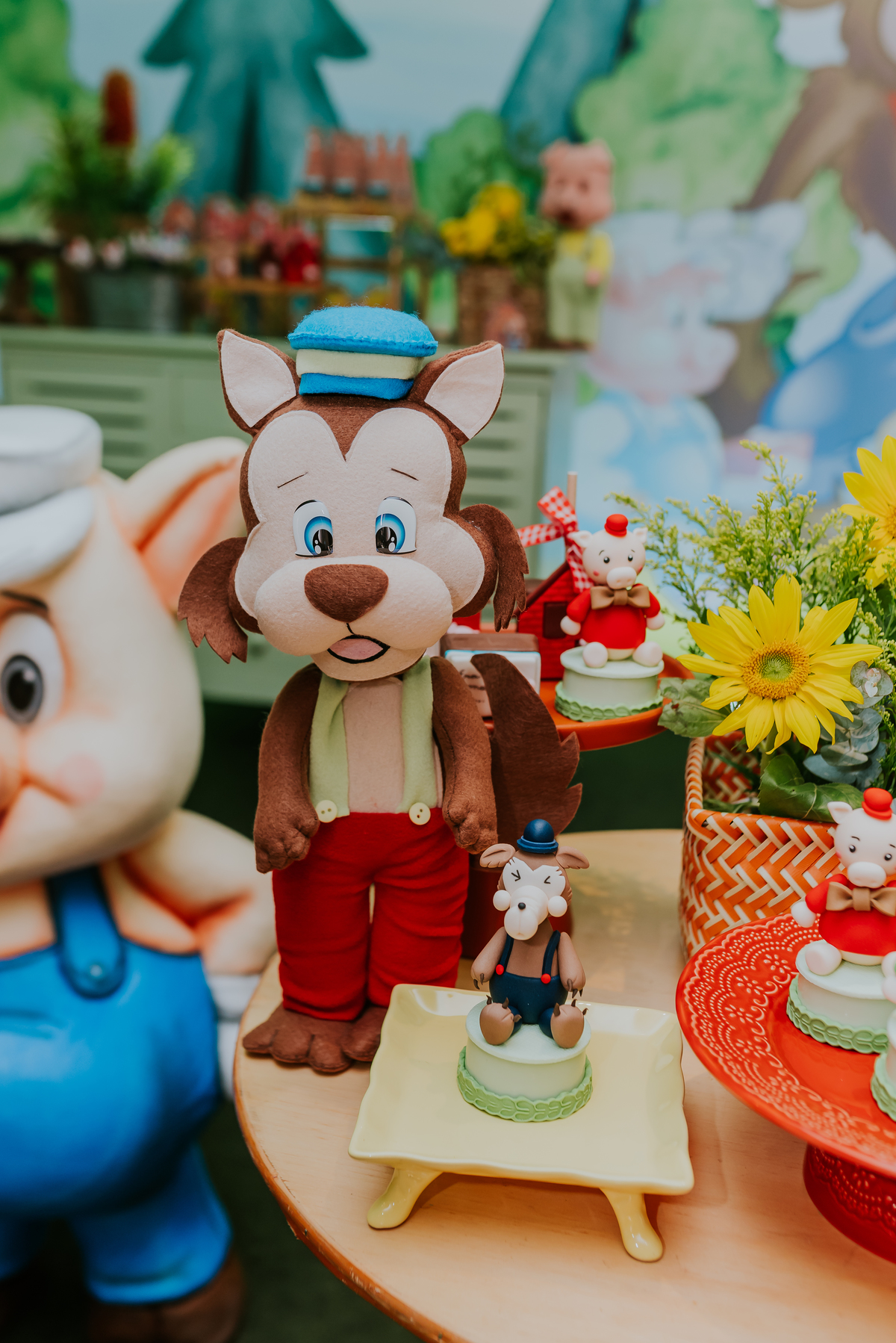 fotografia festa infantil 1 ano Daniel tema tres porquinhos barra da Tijuca rio de janeiro bruna Guerson fotografa familia 