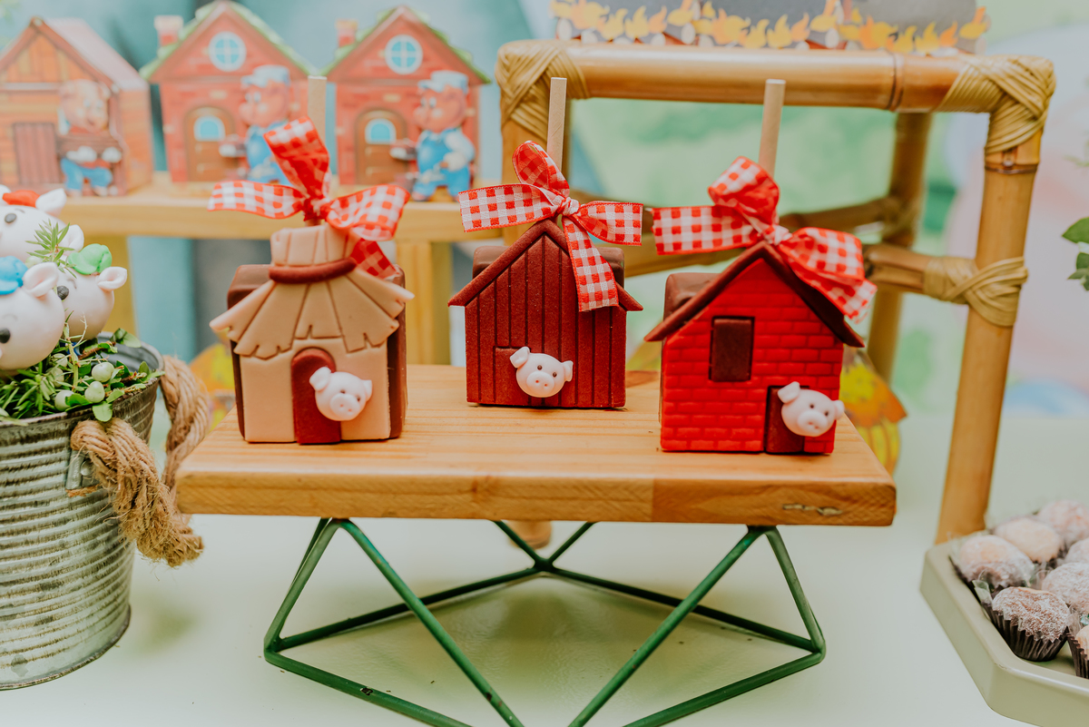 fotografia festa infantil 1 ano Daniel tema tres porquinhos barra da Tijuca rio de janeiro bruna Guerson fotografa familia 