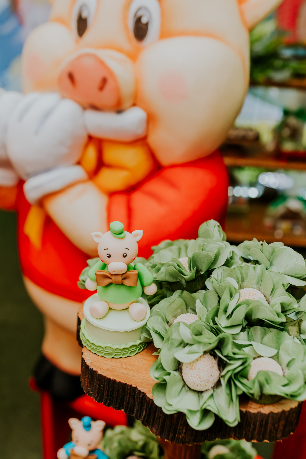 fotografia festa infantil 1 ano Daniel tema tres porquinhos barra da Tijuca rio de janeiro bruna Guerson fotografa familia 