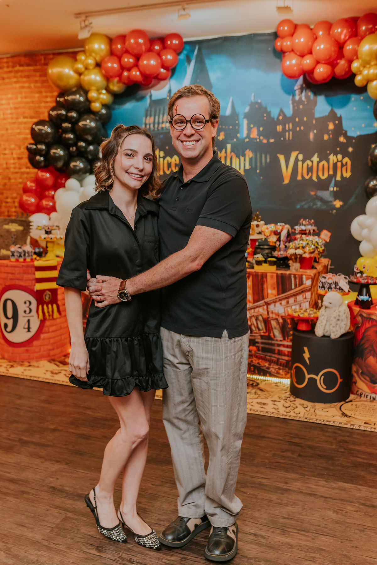 fotografia festa infantil kids park barra da Tijuca Rio de Janeiro fotografa familia 3 irmaos tema Harry Potter 