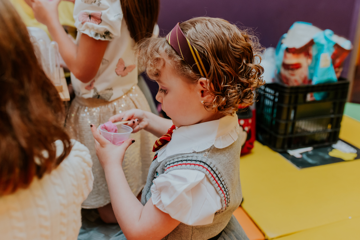 fotografia festa infantil kids park barra da Tijuca Rio de Janeiro fotografa familia 3 irmaos tema Harry Potter 