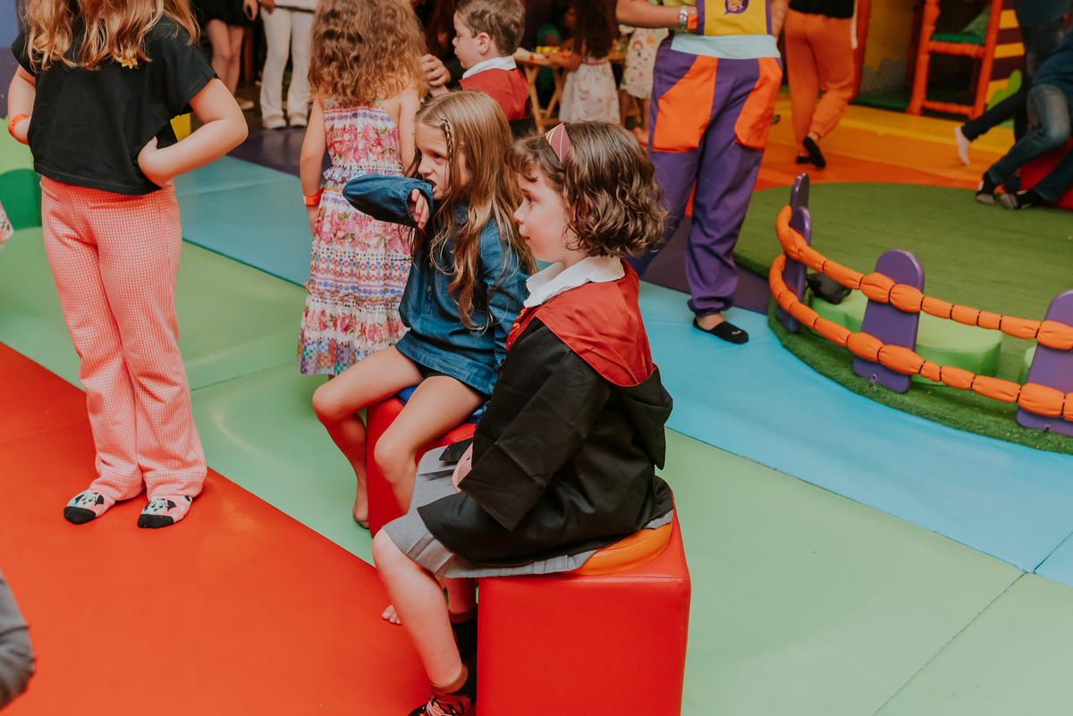 fotografia festa infantil kids park barra da Tijuca Rio de Janeiro fotografa familia 3 irmaos tema Harry Potter 