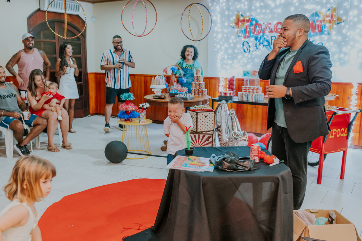 fotografia festa infantil Rio de Janeiro ilha do governador circo joaquim 4 anos fotografa familia 