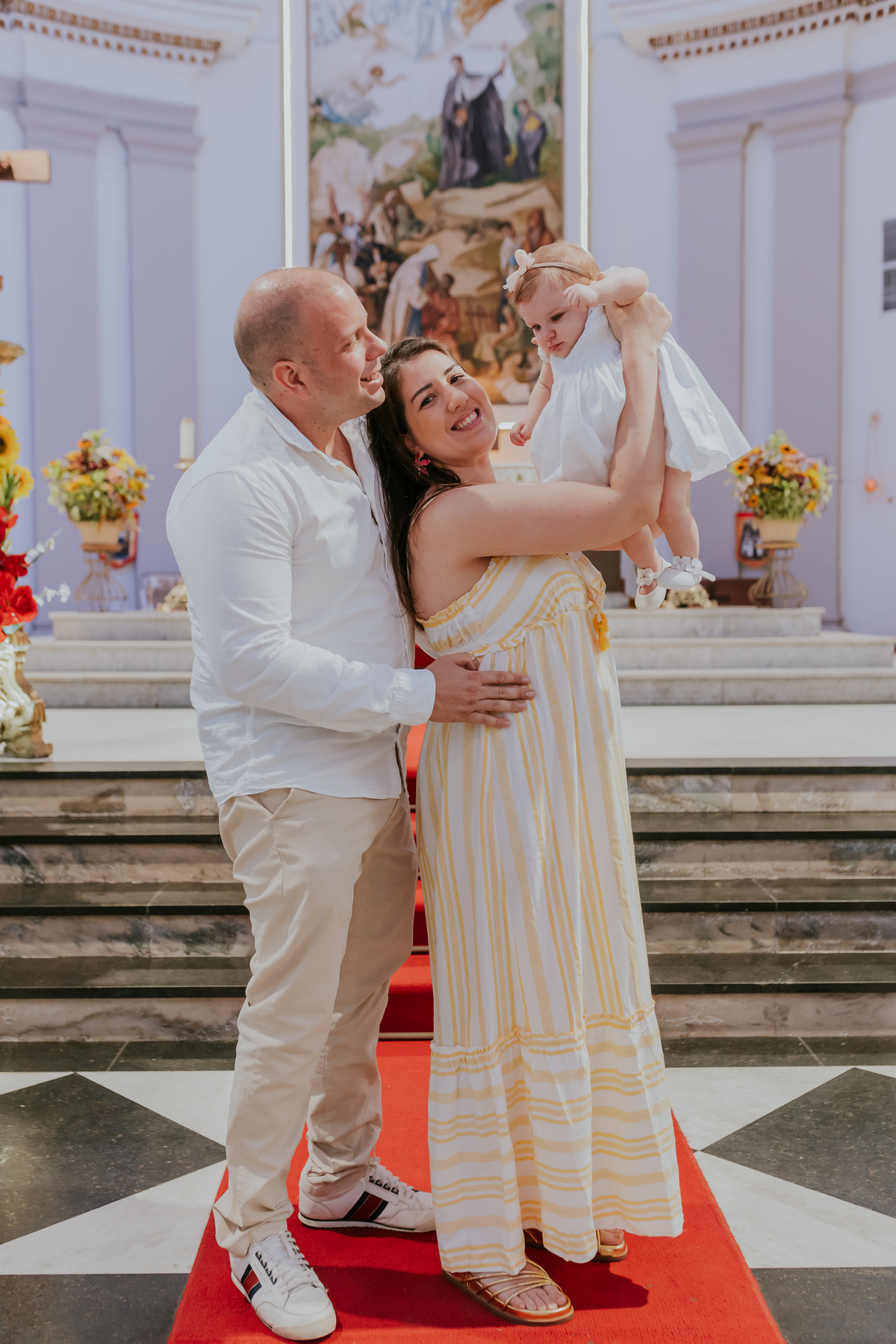 fotografia Fotografa familia batismo batizado Rio de Janeiro Paróquia São Francisco Xavier do Engenho Velho- Tijuca Manuella 