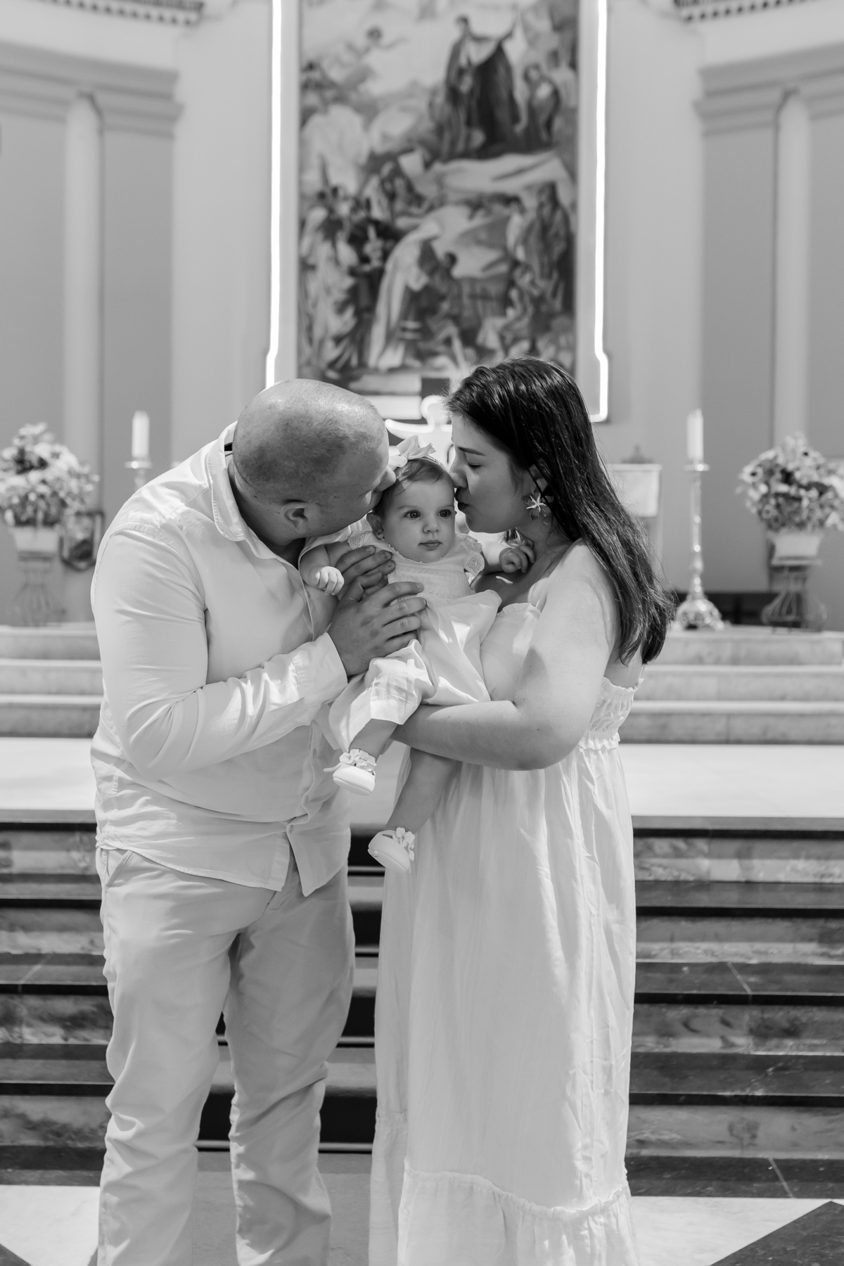 fotografia Fotografa familia batismo batizado Rio de Janeiro Paróquia São Francisco Xavier do Engenho Velho- Tijuca Manuella 