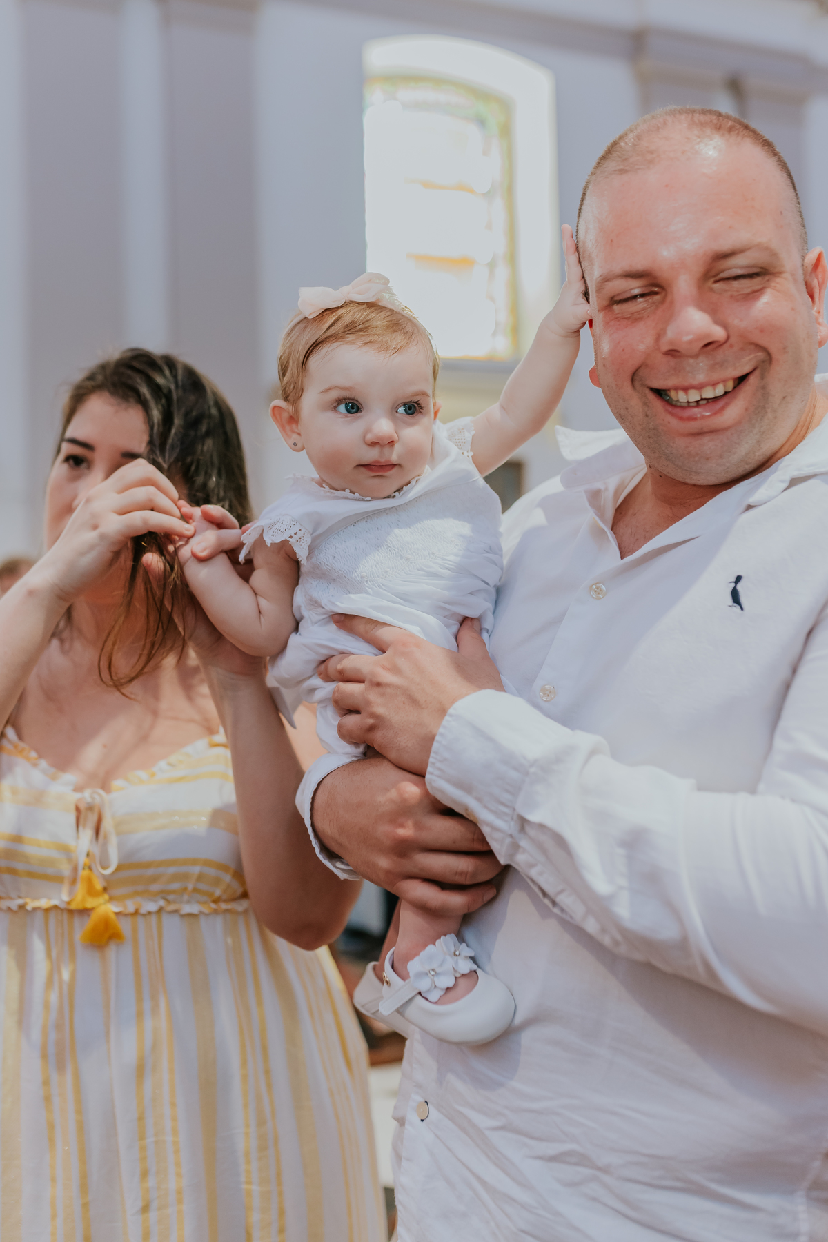 fotografia Fotografa familia batismo batizado Rio de Janeiro Paróquia São Francisco Xavier do Engenho Velho- Tijuca Manuella 