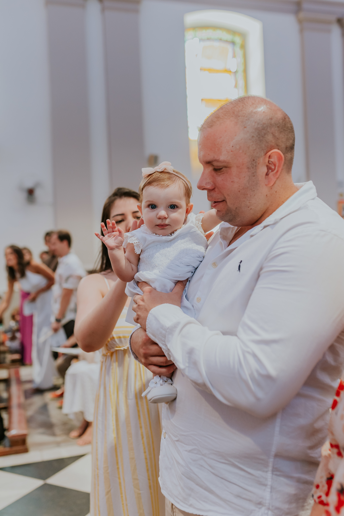 fotografia Fotografa familia batismo batizado Rio de Janeiro Paróquia São Francisco Xavier do Engenho Velho- Tijuca Manuella 