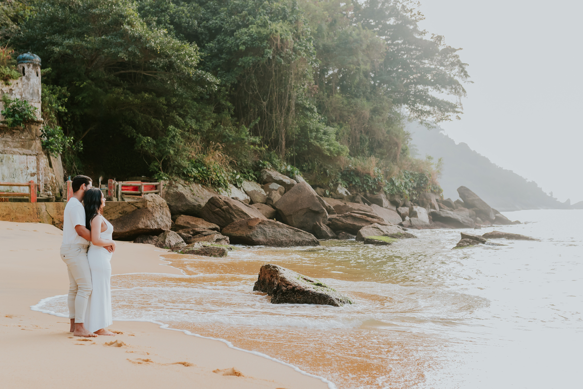fotografia ensaio casal gestante externo Rio de Janeiro praia vermelha urca fotografa 