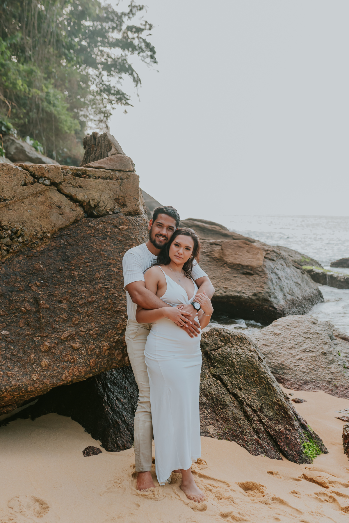 fotografia ensaio casal gestante externo Rio de Janeiro praia vermelha urca fotografa 