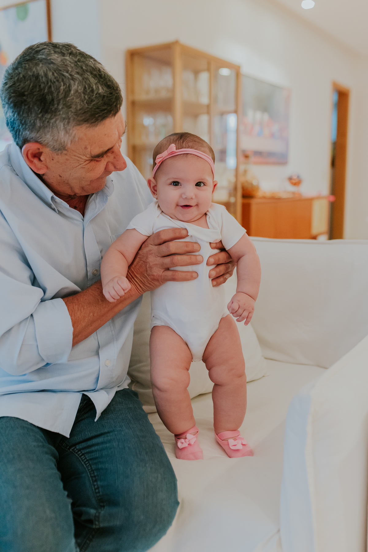 fotografia ensaio em casa acompanhamento fotografa familia Tijuca Rio de Janeiro 6 meses Cecilia 