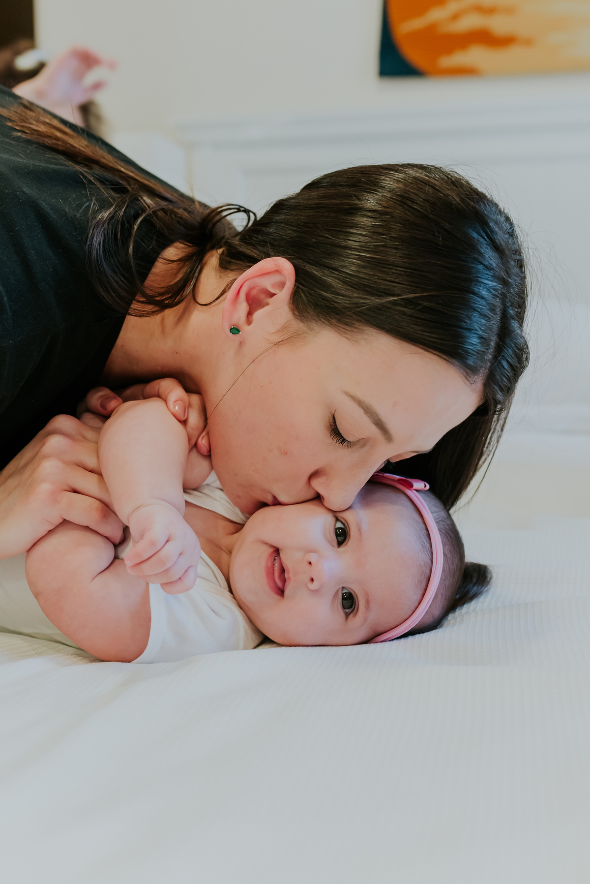 fotografia ensaio em casa acompanhamento fotografa familia Tijuca Rio de Janeiro 6 meses Cecilia 