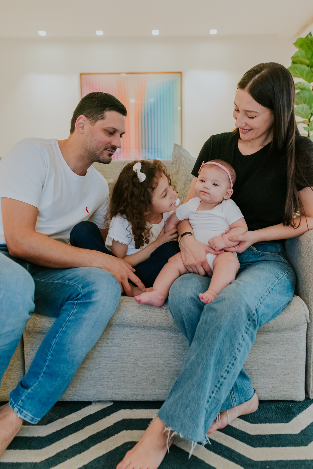 fotografia ensaio em casa acompanhamento fotografa familia Tijuca Rio de Janeiro 6 meses Cecilia 