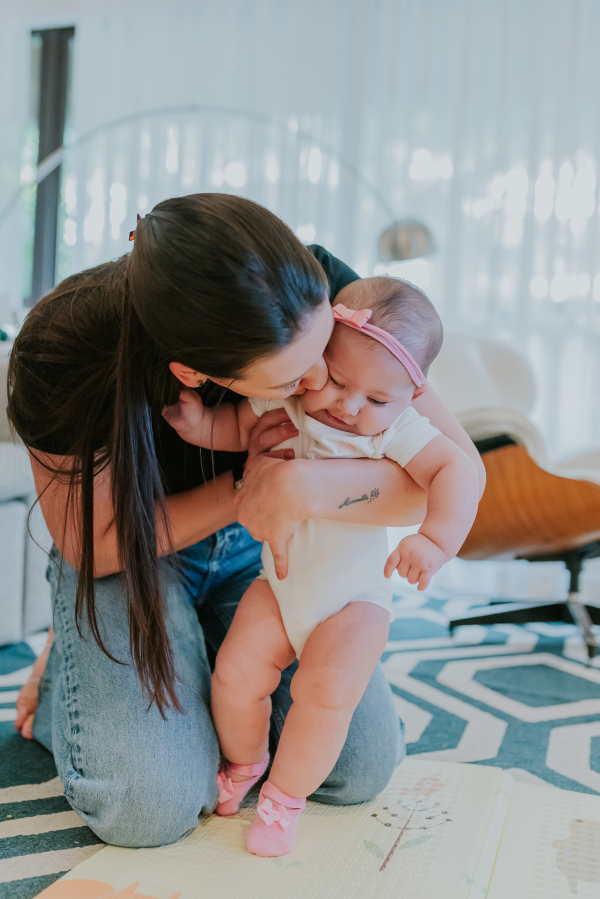 fotografia ensaio em casa acompanhamento fotografa familia Tijuca Rio de Janeiro 6 meses Cecilia 