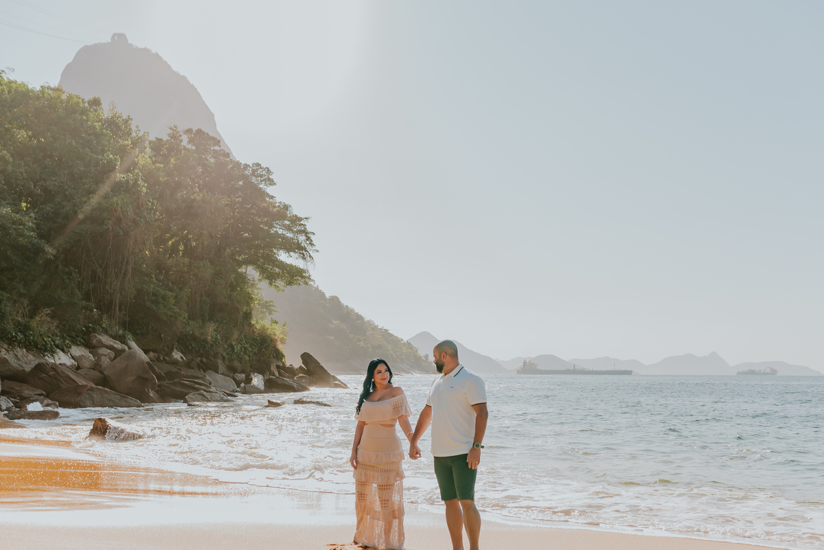fotografia ensaio casal praia vermelha urca Rio de Janeiro fotografa sessão externa 