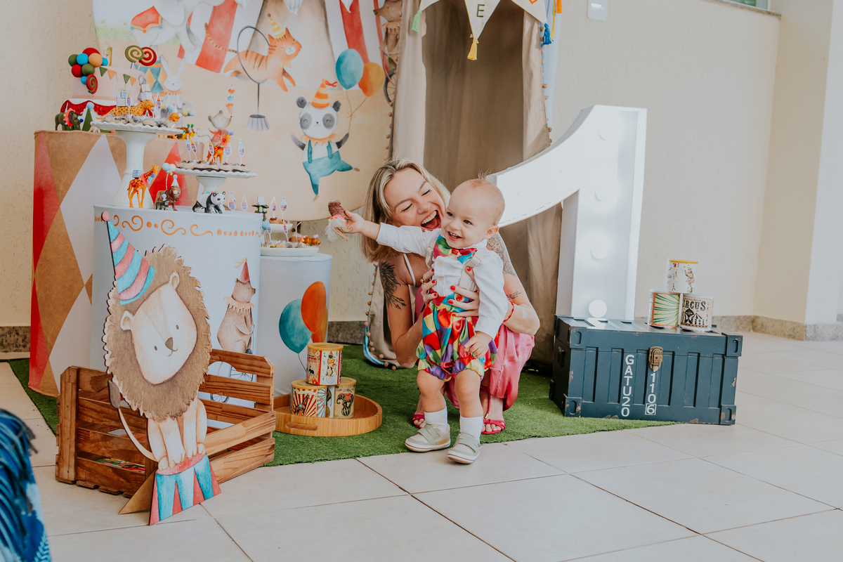 fotografia festa infantil 1 ano Gael tema circo Rio de Janeiro fotografa familia 