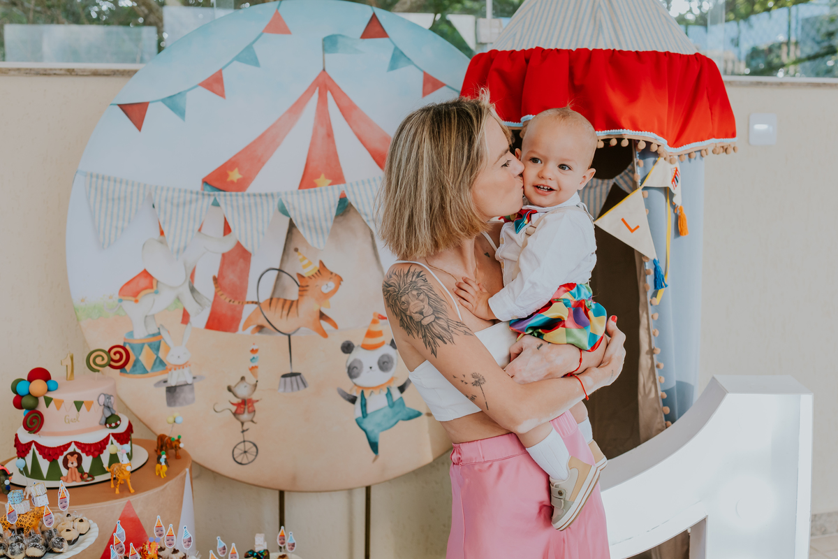 fotografia festa infantil 1 ano Gael tema circo Rio de Janeiro fotografa familia 