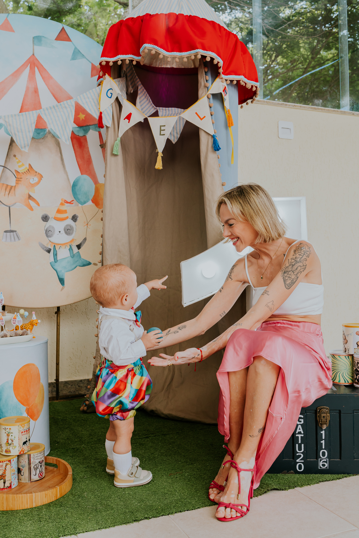 fotografia festa infantil 1 ano Gael tema circo Rio de Janeiro fotografa familia 