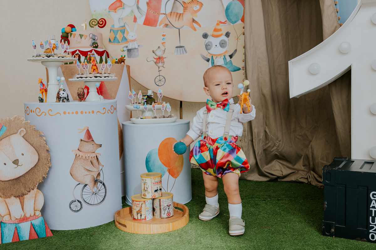 fotografia festa infantil 1 ano Gael tema circo Rio de Janeiro fotografa familia 