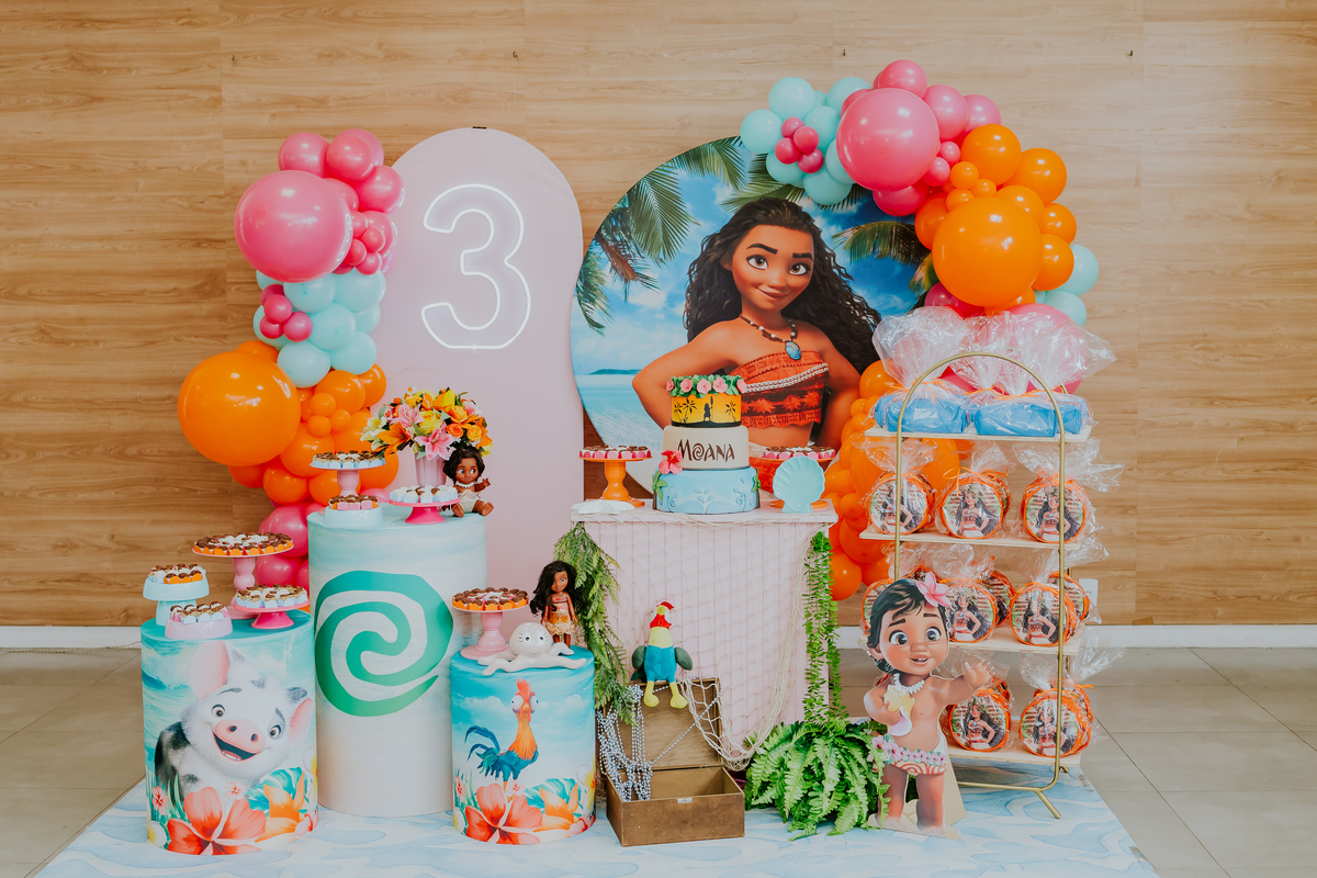 fotografia festa infantil 3 anos Laura tema Moana fotografa familia rio de janeiro bruna Guerson Tijuca 