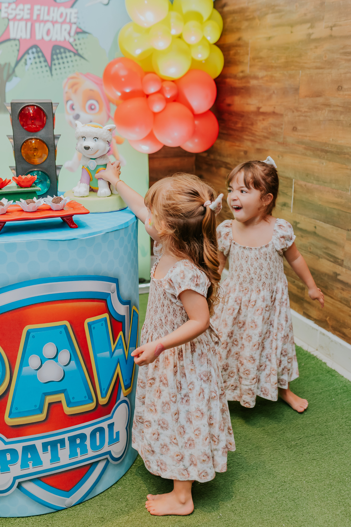 fotografia festa infantil folia encantada Rio de Janeiro barra da Tijuca fotografa de familia 3 irmaos