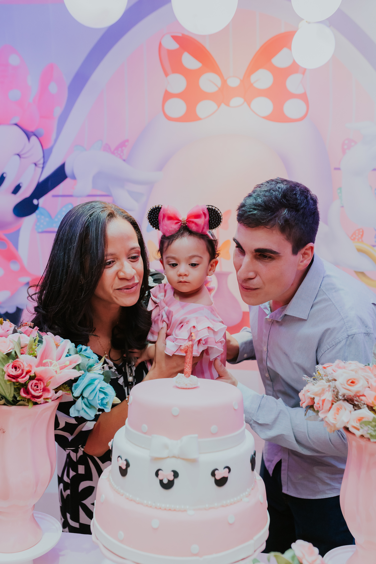 fotografía festa infantil casa de festas tia tal botafogo rio de janeiro 1 ano maria Julia tema Minnie fotografa família