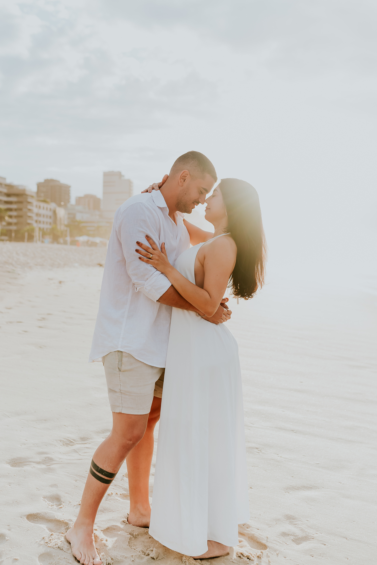 fotografia ensaio casal externo praia Leblon Ipanema Rio de Janeiro fotografa bruna Guerson 