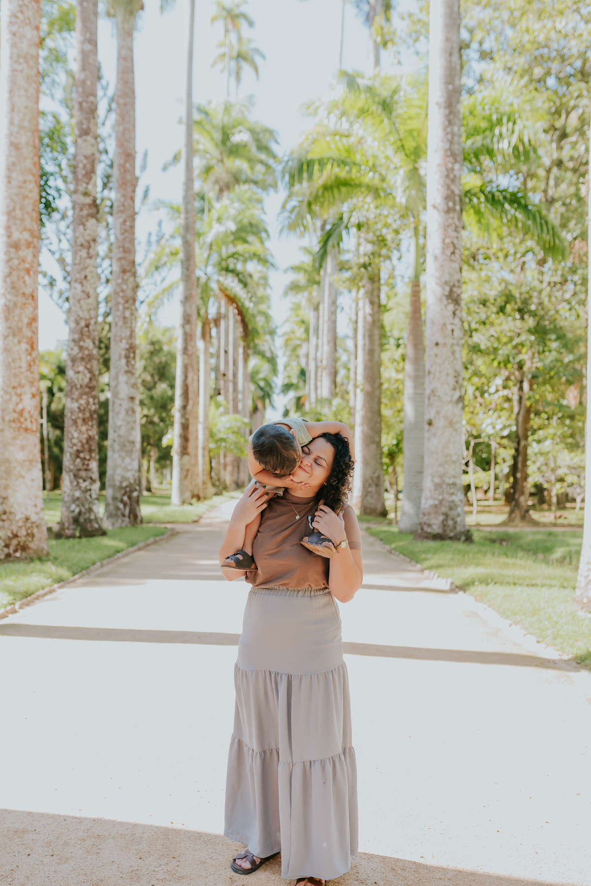 fotografia ensaio externo familia fotografa jardim botanico Rio de Janeiro dia das mães Wanessa e Nicolas natureza
