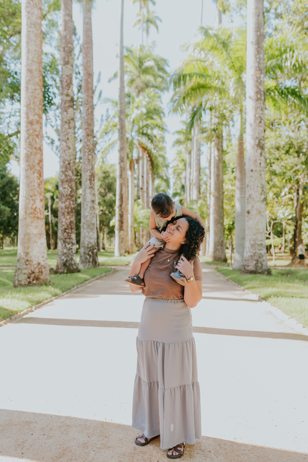 fotografia ensaio externo familia fotografa jardim botanico Rio de Janeiro dia das mães Wanessa e Nicolas natureza