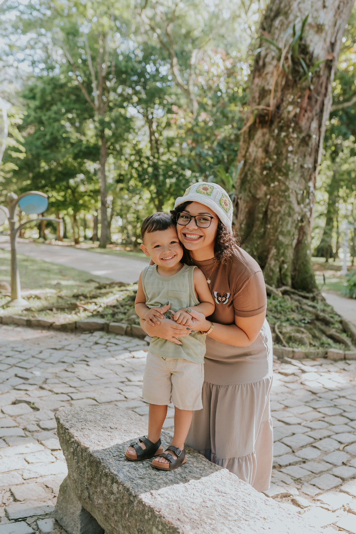 fotografia ensaio externo familia fotografa jardim botanico Rio de Janeiro dia das mães Wanessa e Nicolas natureza
