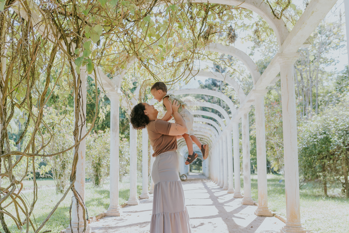 fotografia ensaio externo familia fotografa jardim botanico Rio de Janeiro dia das mães Wanessa e Nicolas natureza