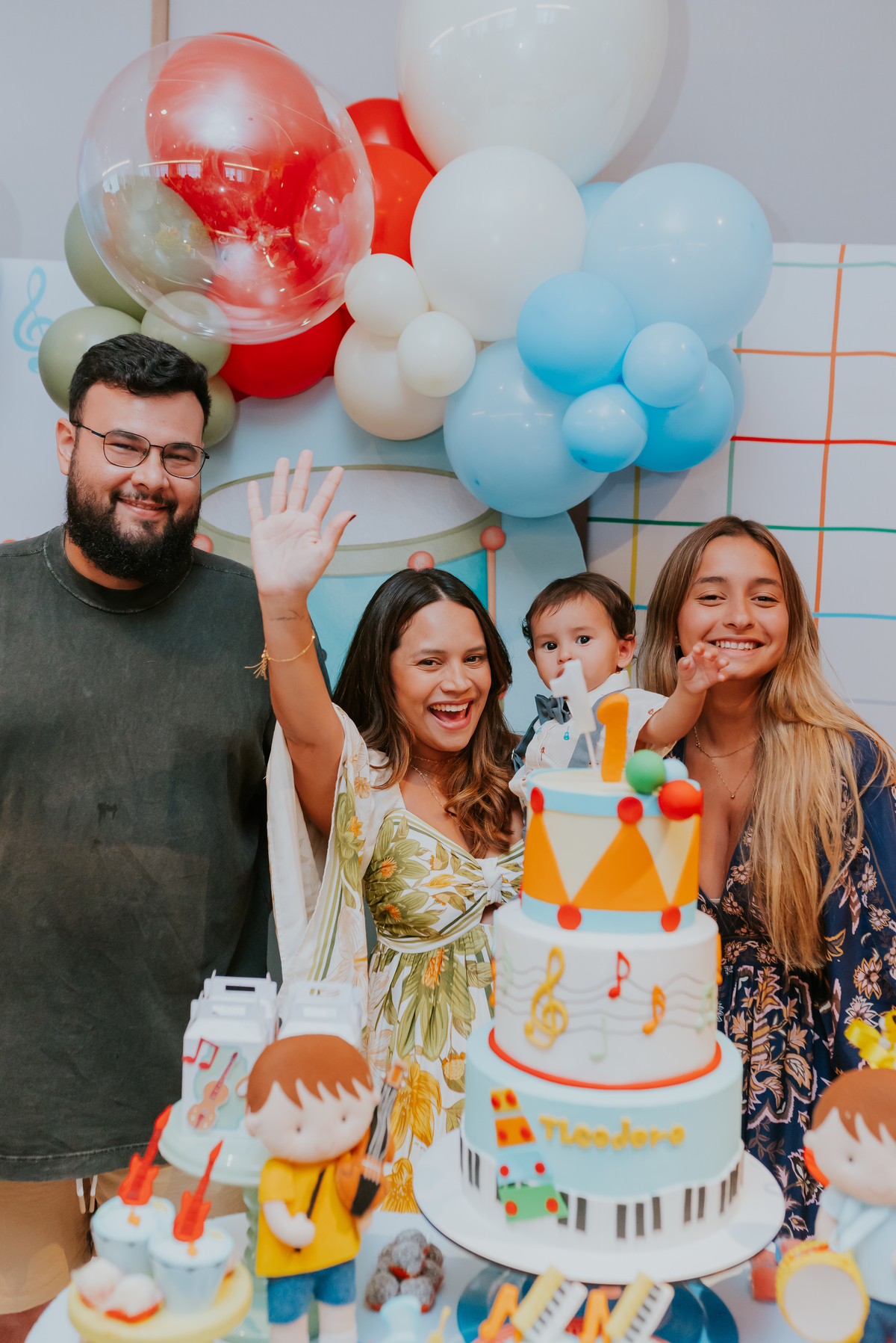 fotografia festa infantil 1 ano Theodoro tema musica fotografa familia flamengo rio de janeiro 