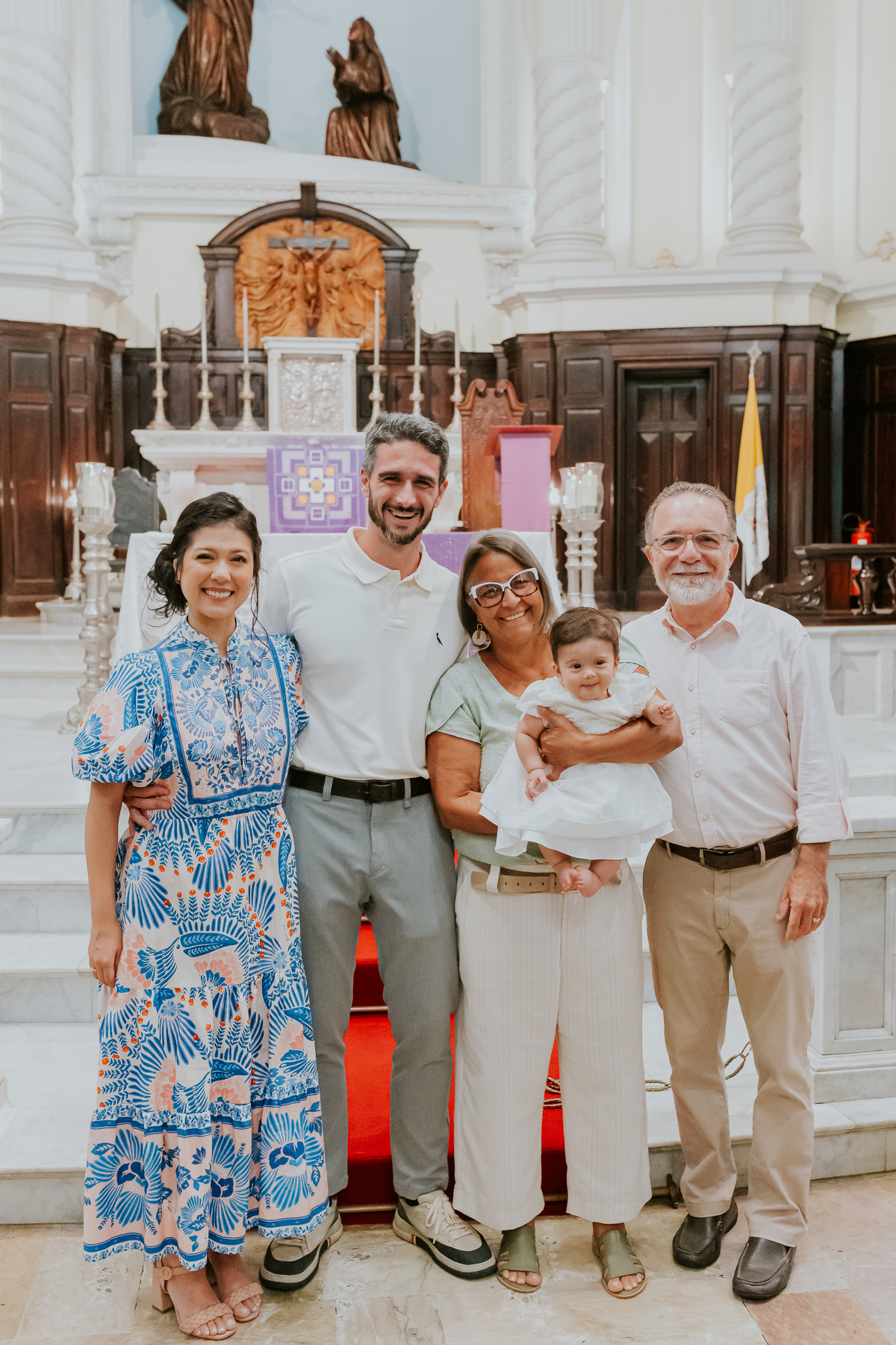 fotografia batizado batismo isis lagoa rodrigo de Freitas paroquia santa margarida maria Rio de Janeiro fotografa família