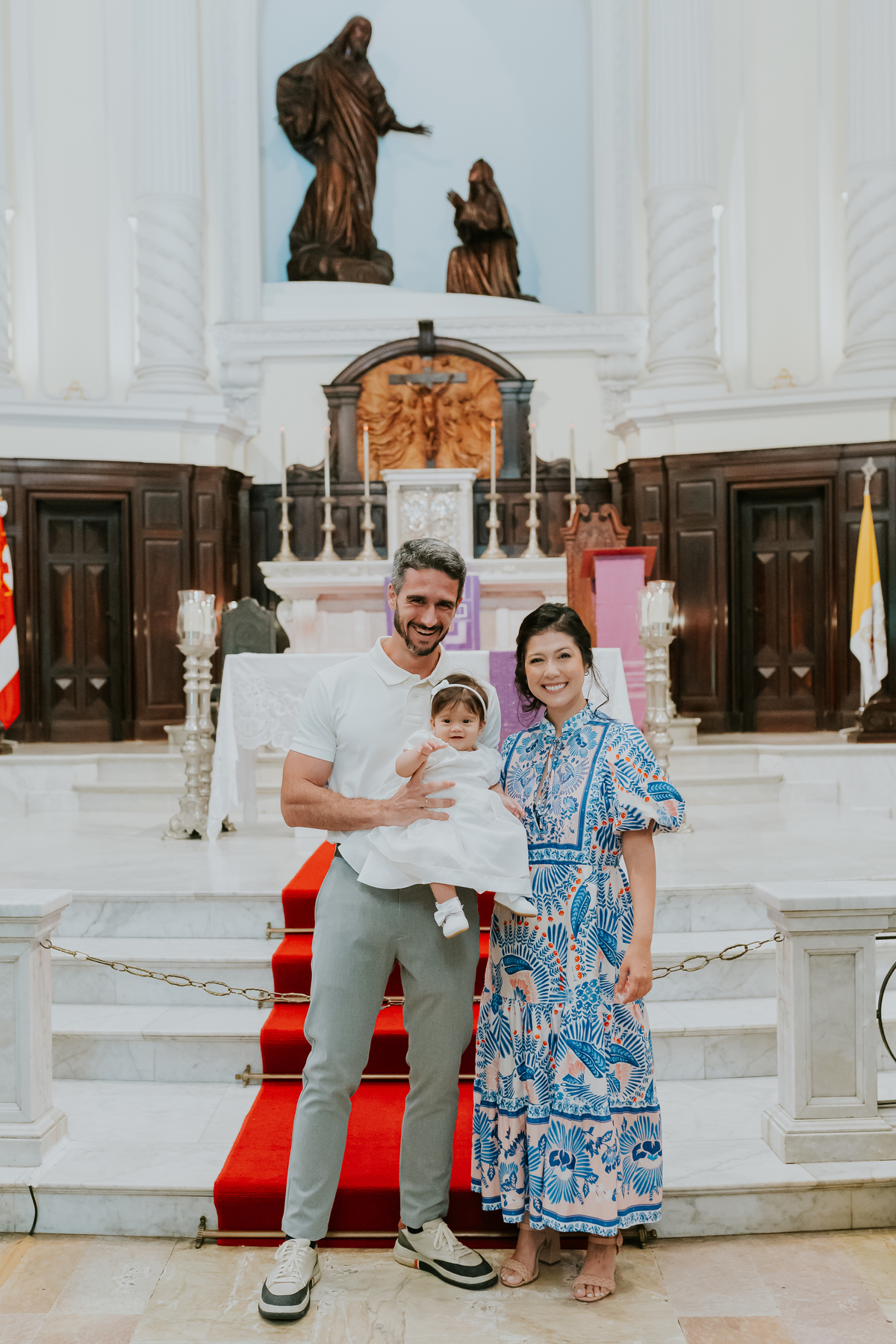 fotografia batizado batismo isis lagoa rodrigo de Freitas paroquia santa margarida maria Rio de Janeiro fotografa família