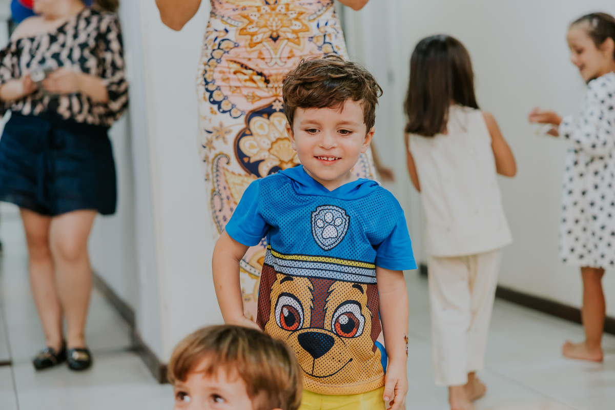 fotografa festa infantil Rio de Janeiro barra da Tijuca 3 anos Mateus fotografa familia bruna Gerson tema patrulha canina