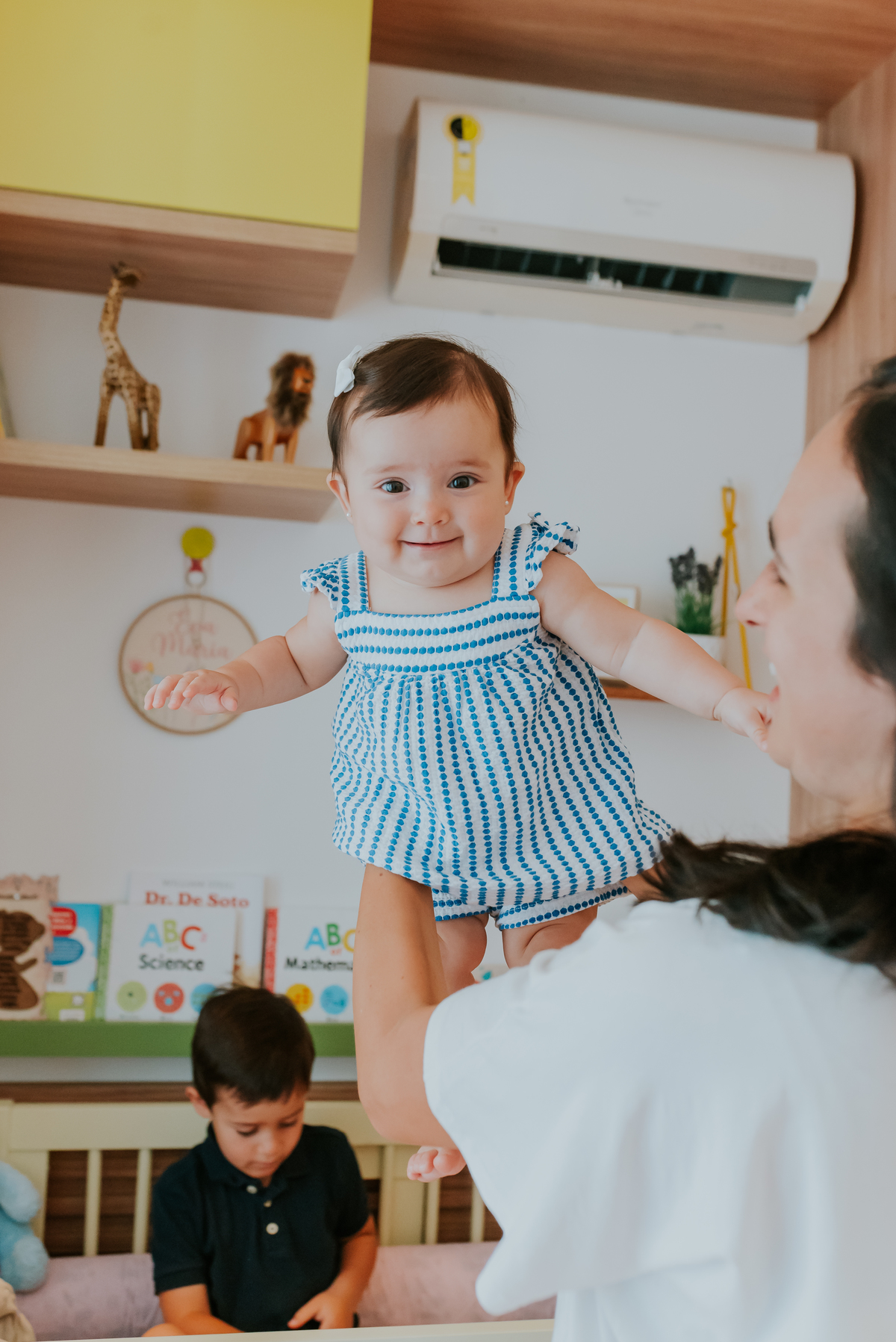 fotografia ensaio familia em casa acompanhamento 6 meses era maria Botafogo Rio de Janeiro fotografa bruna Guerson rj 