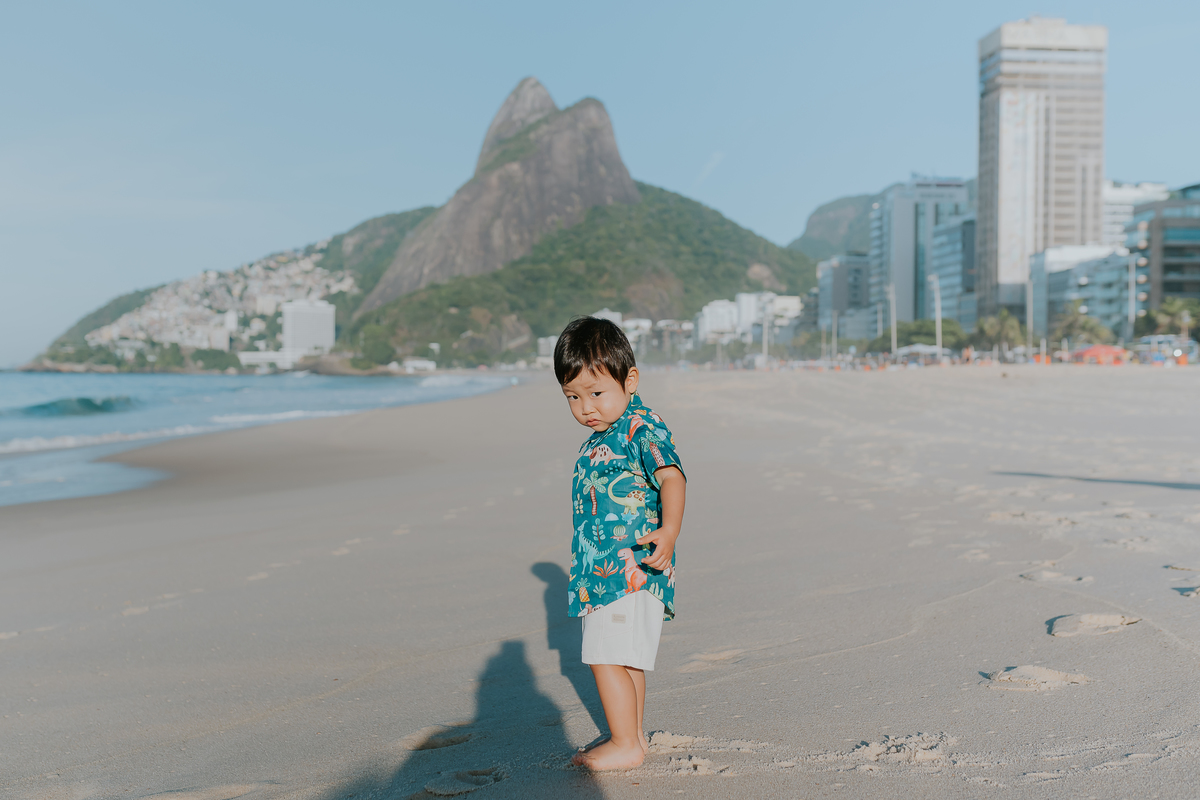 fotografia ensaio familia externo praia Leblon Ipanema Rio de Janeiro fotografa rj leve atemporal sensível espontâneo