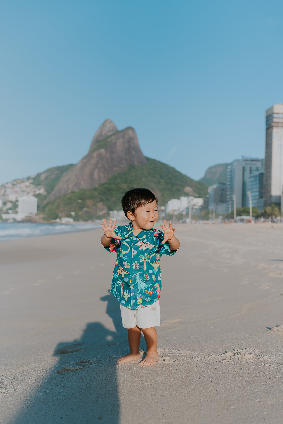 fotografia ensaio familia externo praia Leblon Ipanema Rio de Janeiro fotografa rj leve atemporal sensível espontâneo
