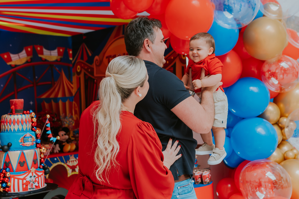 fotografia festa infantil fotografa de familia 1 ano Antonio tema circo rio de janeiro bruna Gerson Mickey 
