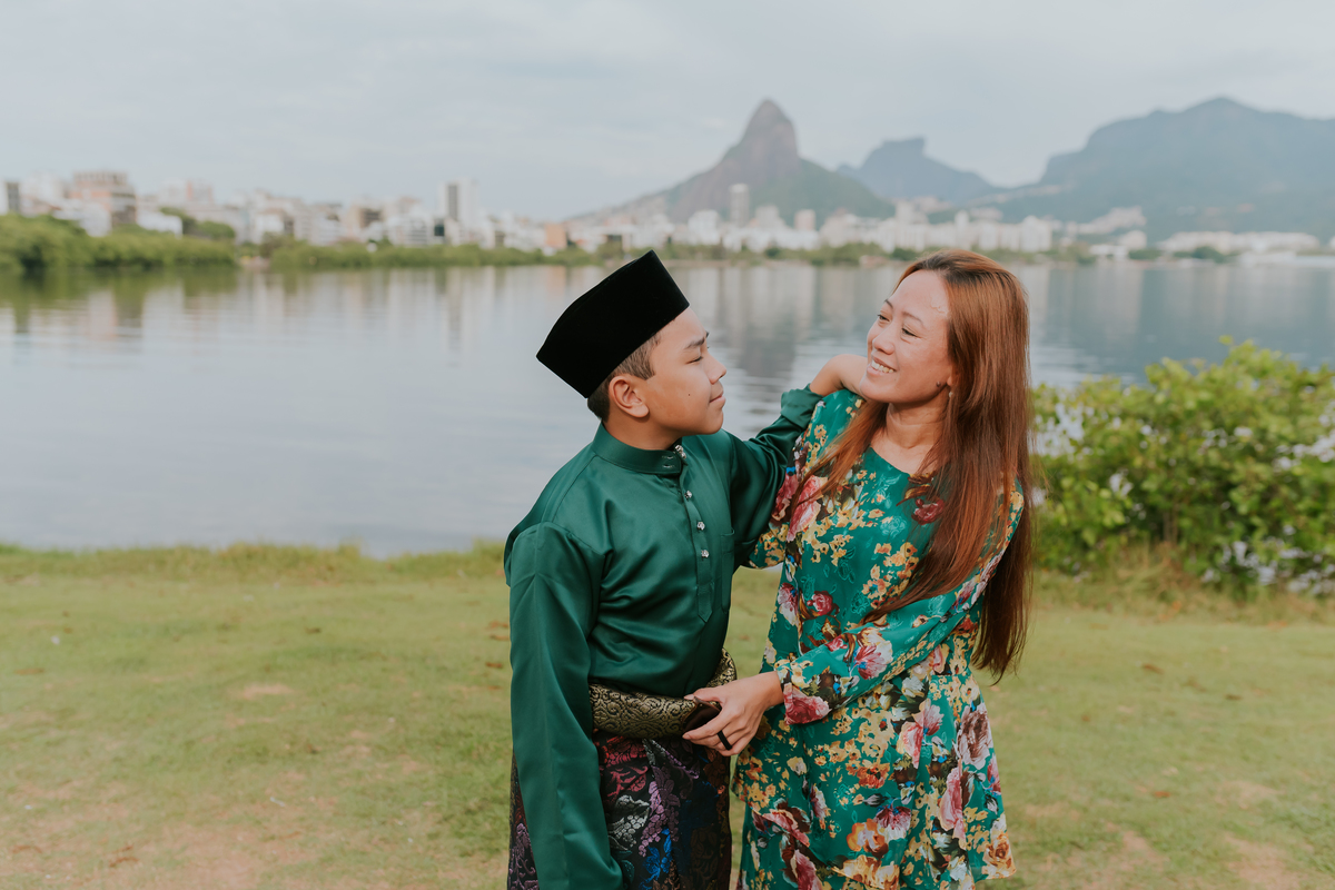 fotografia ensaio familia externo Lagoa Rodrigo de Freitas Rio de Janeiro familia malasia fotografa 