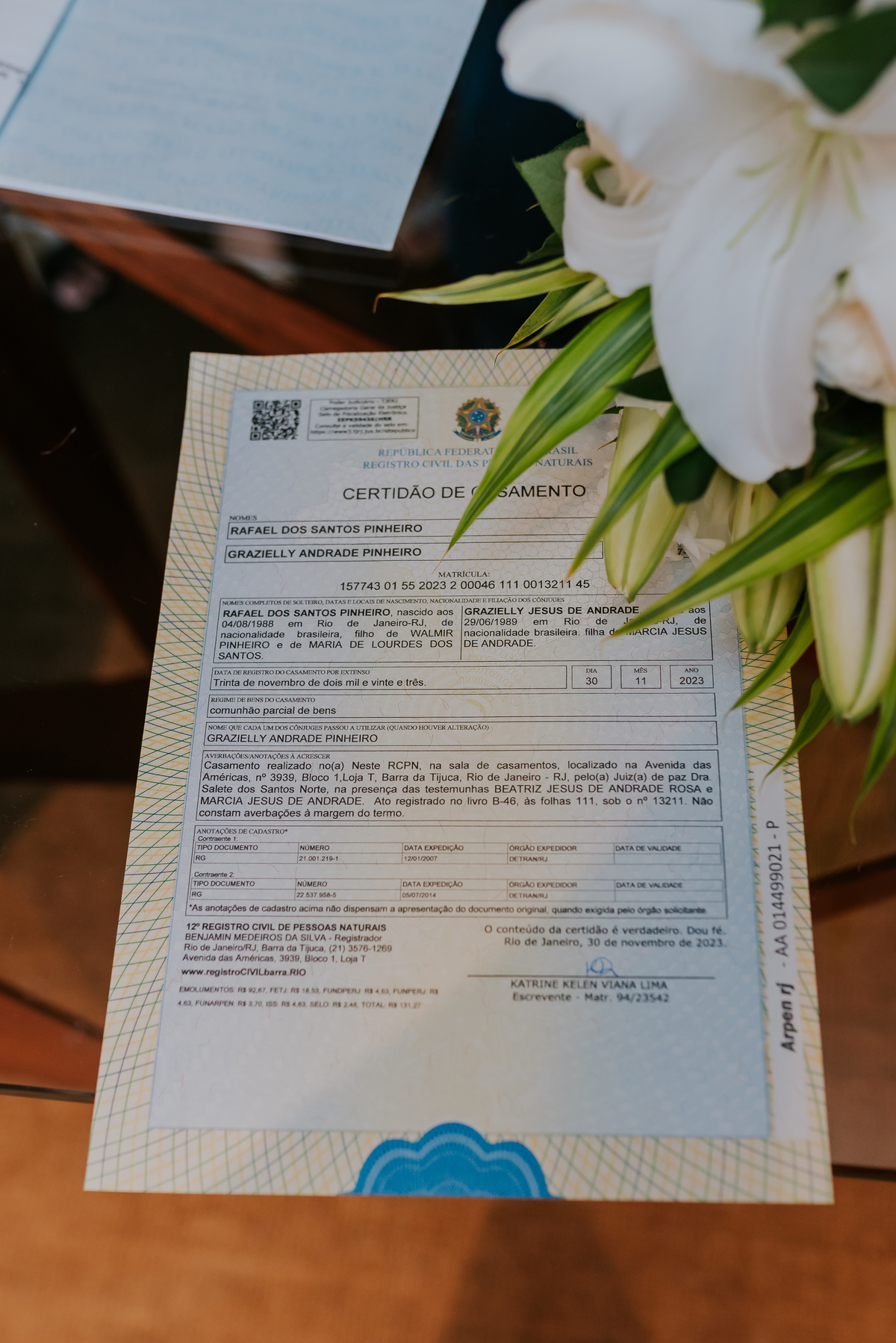 CASAMENTO CIVIL: Grazielly e Rafael NO CARTÓRIO DO 12° RCPN- BARRA DA TIJUCA- RIO DE JANEIRO FOTÓGRAFA CASAIS 