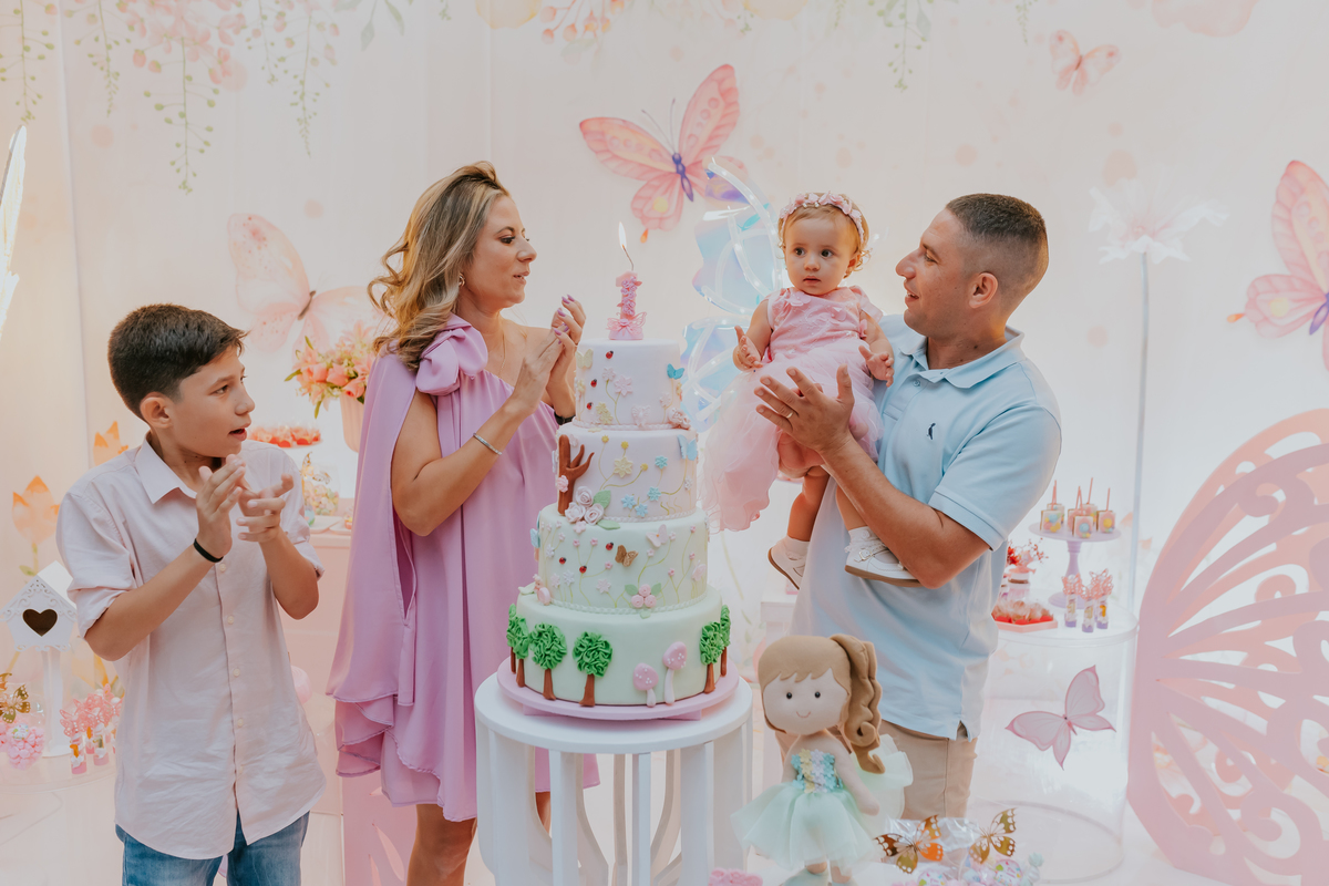 fotografa familia festa infantil 1 ano Elisa tema borboleta casa de festas estação faz de conta taquara Rio de Janeiro Jacarepaguá fotografia 